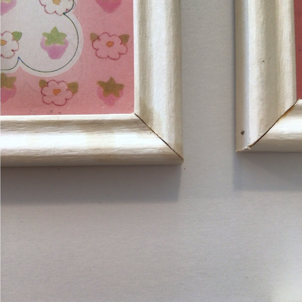 Set 4 Vintage Strawberry Shortcake Reverse Painted Glass Pictures 1980 ORIGINALS - Picture 9 of 14